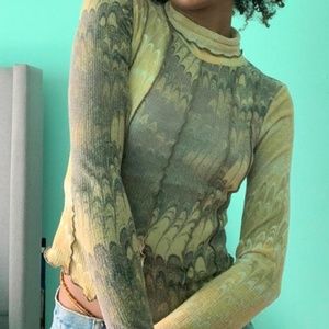 Urban outfitters mesh turtleneck